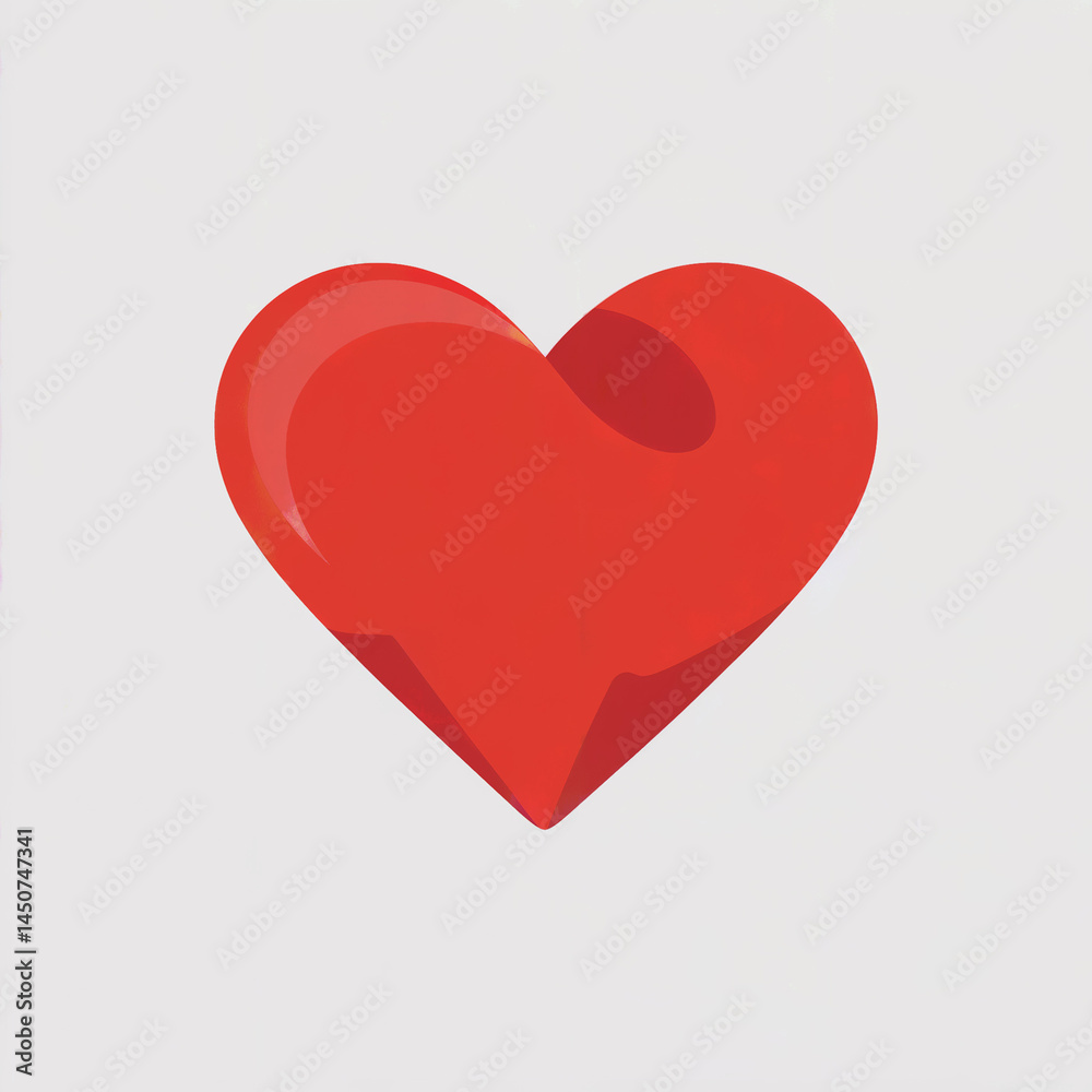 red heart isolated on white red heart isolated on white
