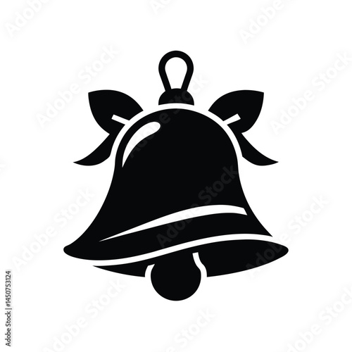 Christmas bells on white background