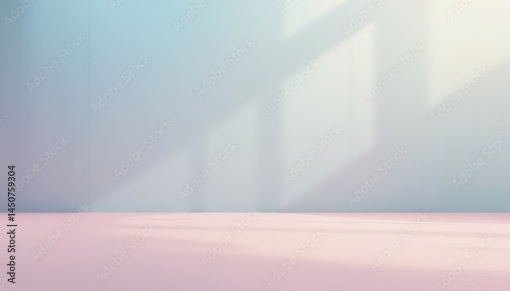 Pastel Hues and Soft Shadows in a Minimalist Studio Setting Pastel Hues and Soft Shadows in a Minimalist Studio Setting