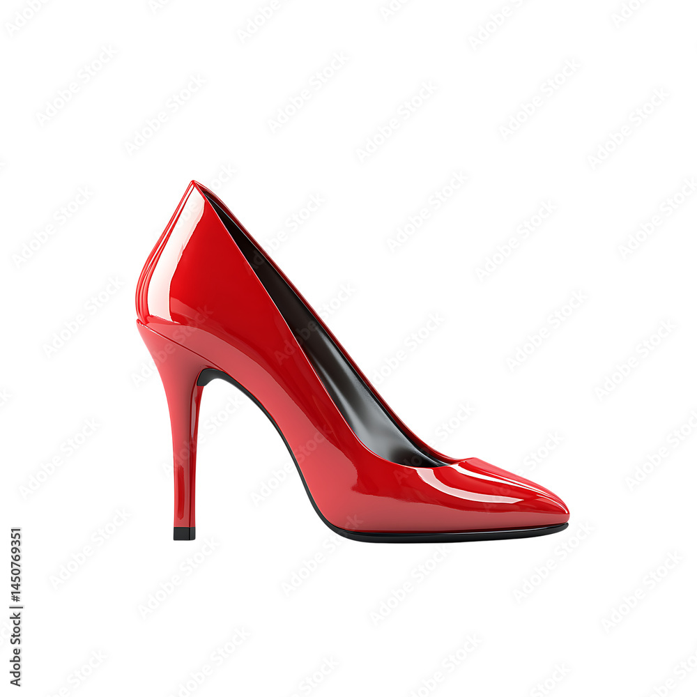 red high heels shoes isolated on a transparent background, in a PNG format red high heels shoes isolated on a transparent background, in a PNG format