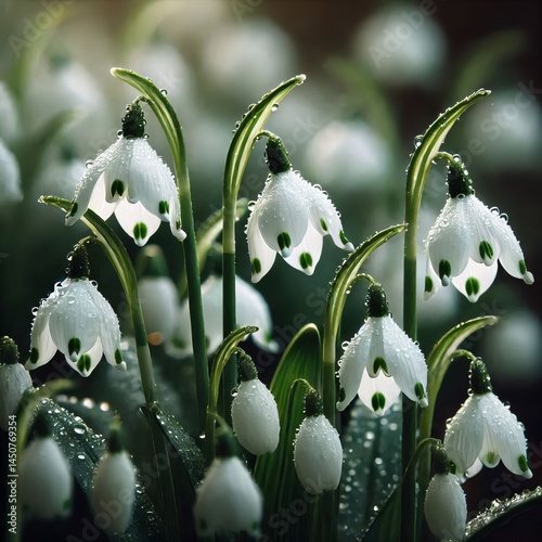 spring bulbs with nodding bell shaped
