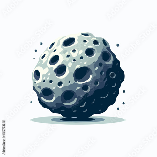 asteroid vector illustration