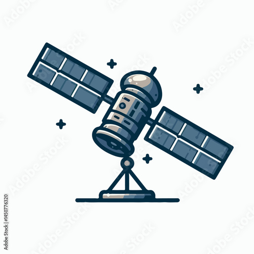 space satellite vector illustration