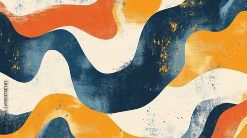 Wallpaper Mural Abstract painted background with organic shapes and grunge textures Torontodigital.ca