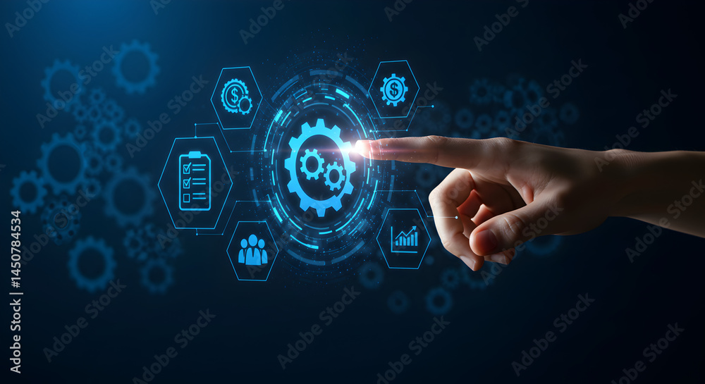 Business process automation bpa technology digital transformation workflow management system concept Business process automation bpa technology digital transformation workflow management system concept