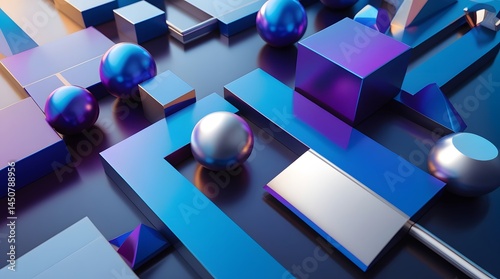 3D modern abstract background 