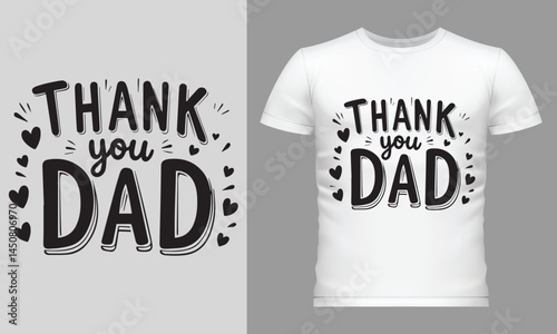 Fathers day typography motivational t-shirt design 