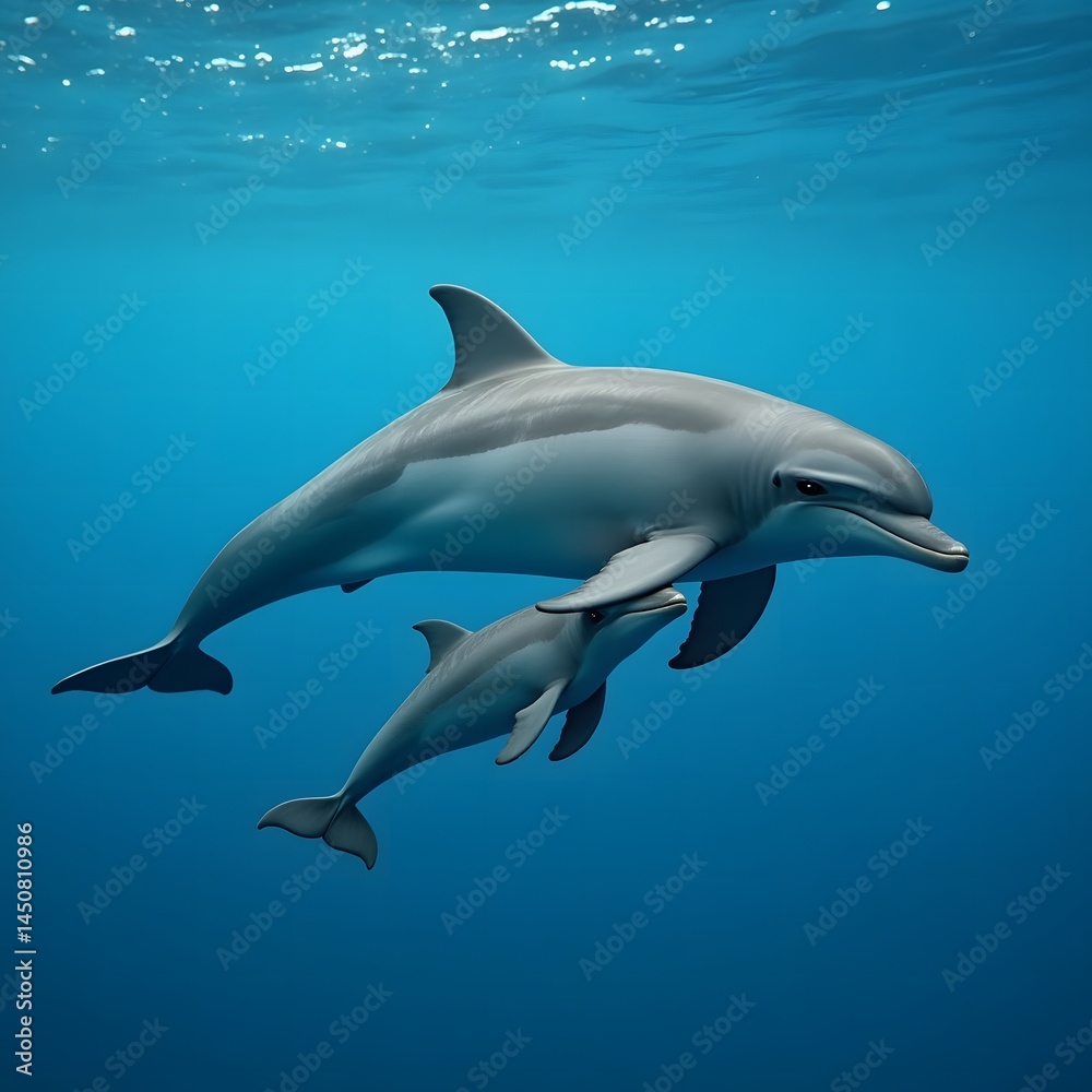 Obraz premium dolphin in the water