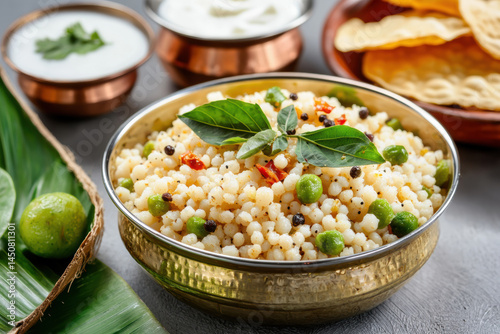 Sabudana Khichdi with Cumin and Curry Leaves