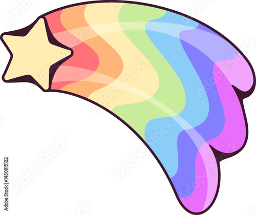 Rainbow Shooting Star