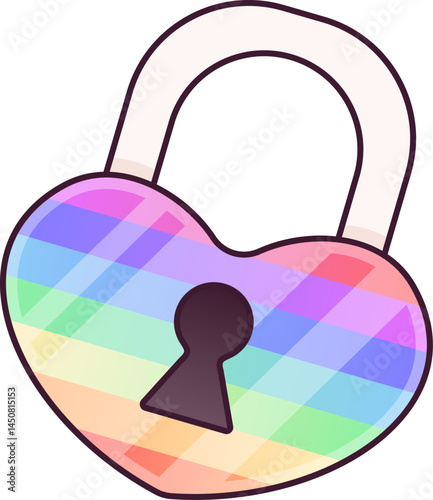 Rainbow Padlock