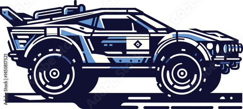 A vector illustration of a car