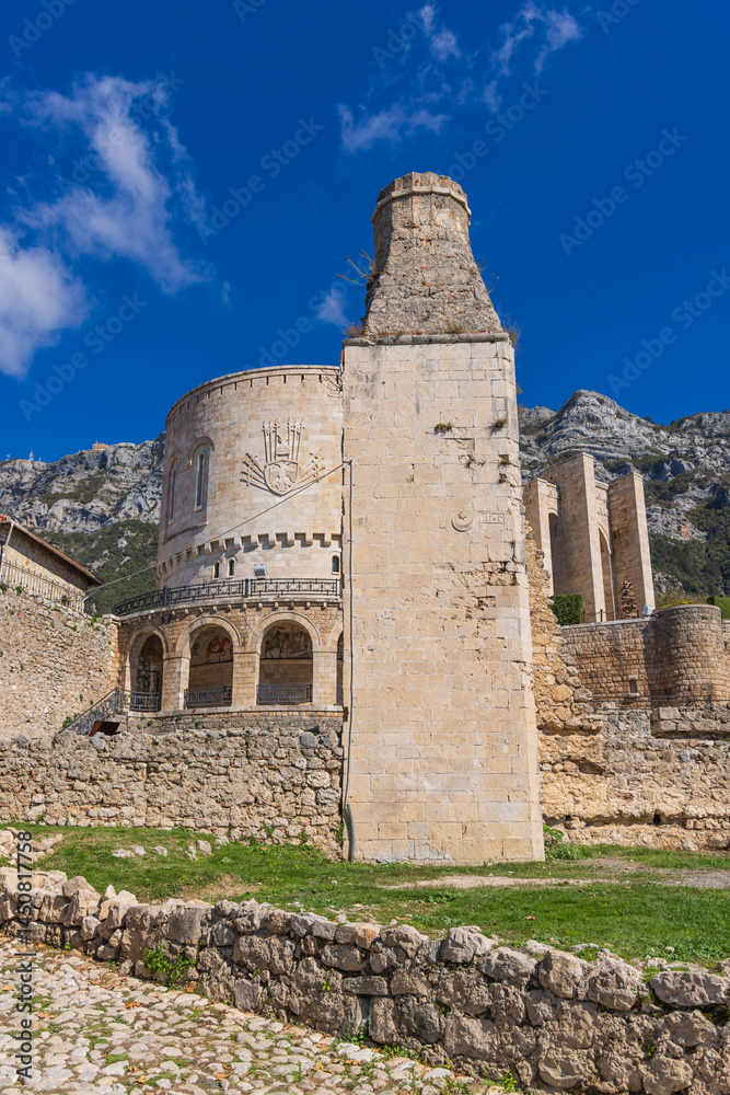 Ruins of the mosque at Kruja Castle.