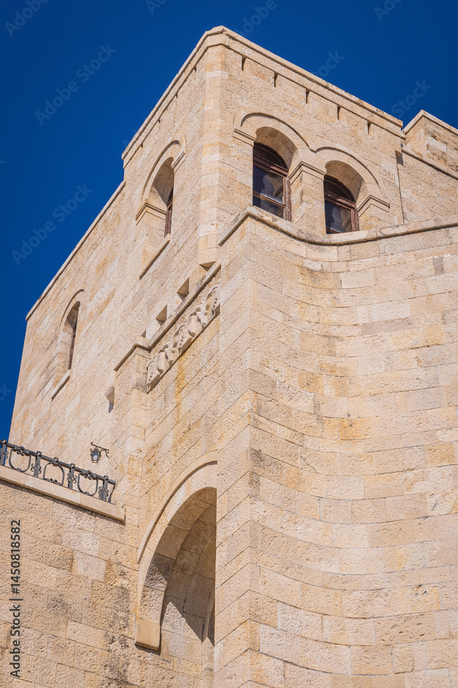 Stone wall of Kruja Castle.