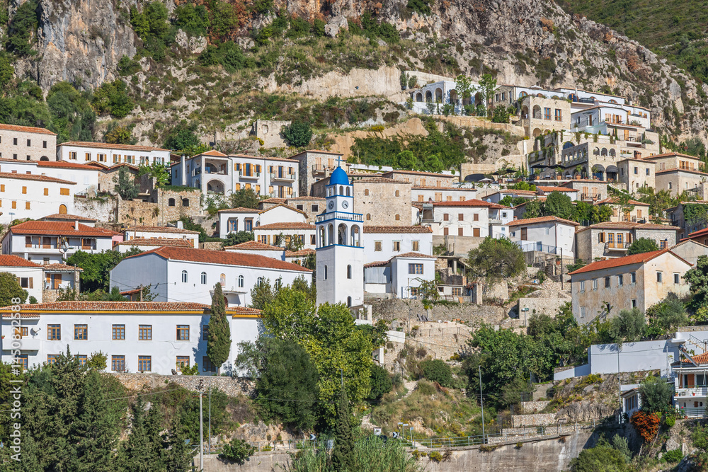 The mountain village of Dhermi, Albania.