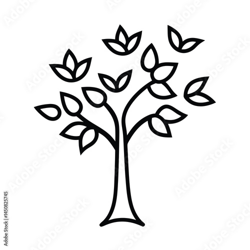 Floral Tree with Birds and Branches