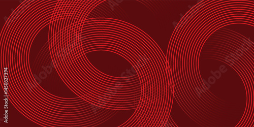 Red abstract background. Dynamic shapes composition modern arts vector eps10