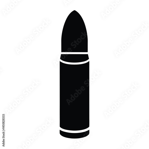 Bullet Cartridge High-Resolution Vector Illustration