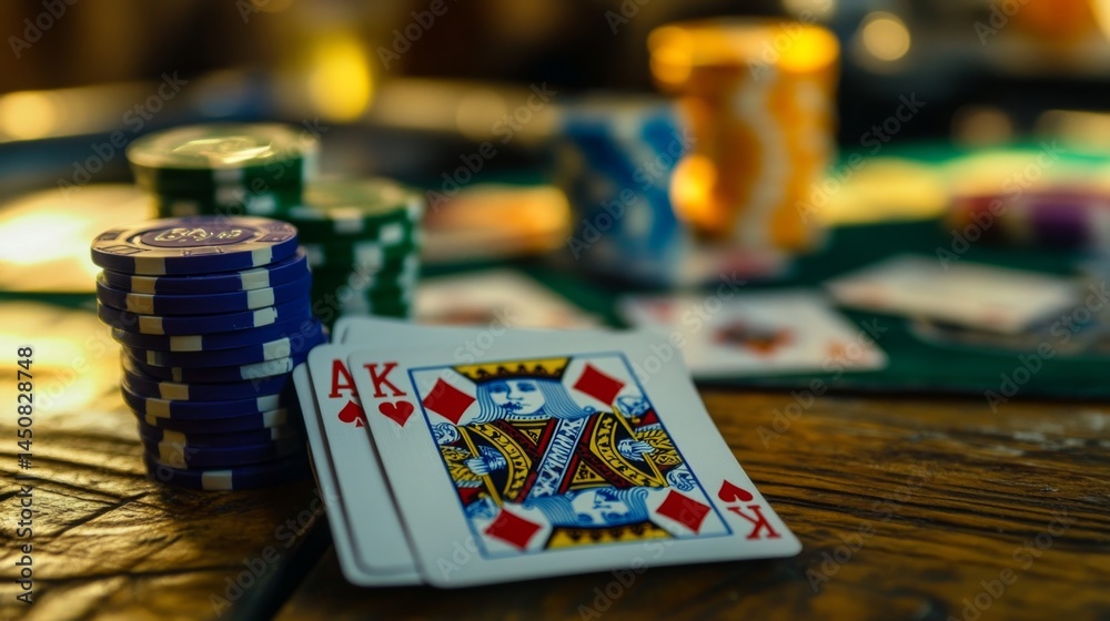 Fototapeta premium Poker Night: Kings and Aces