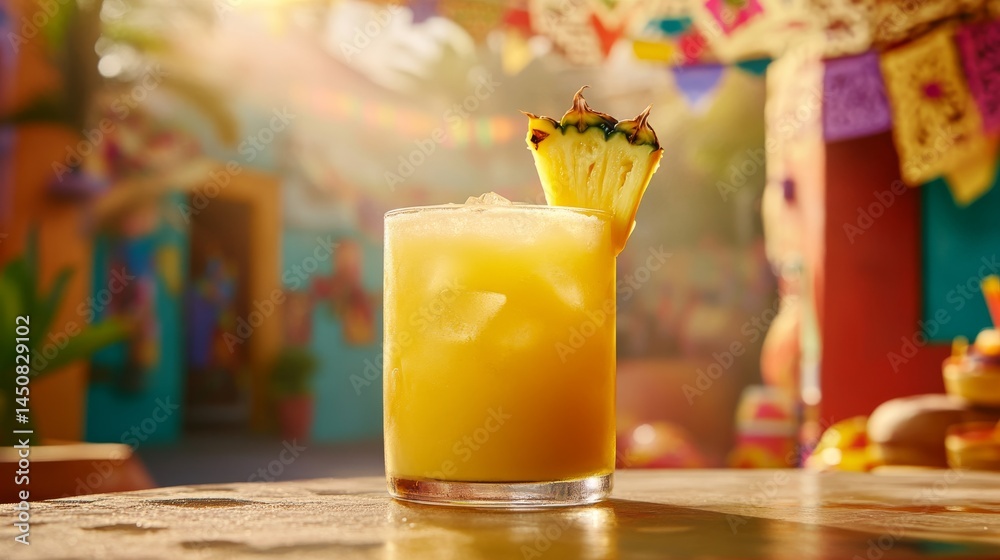 Celebrating Cinco de Mayo with colorful cocktails in a vibrant Mexican setting Celebrating Cinco de Mayo with colorful cocktails in a vibrant Mexican setting