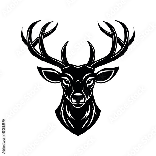 a animal deer head silhouette design deer head silhouette