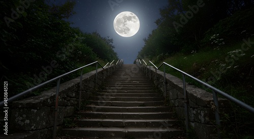 Moonlit Stairway to the Sky