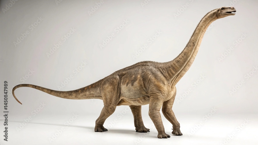 Fototapeta premium Brontosaurus on studio background