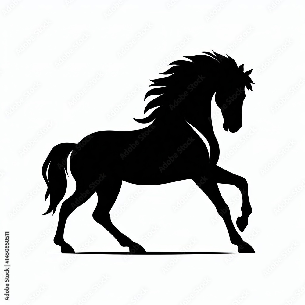 Obraz premium Silhouette Horse
