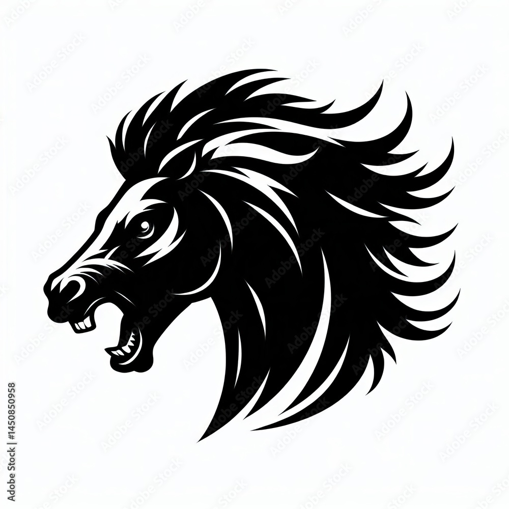Fototapeta premium Silhouette Horse