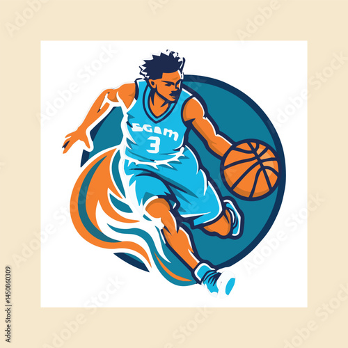 Basketball Team Logo illustration