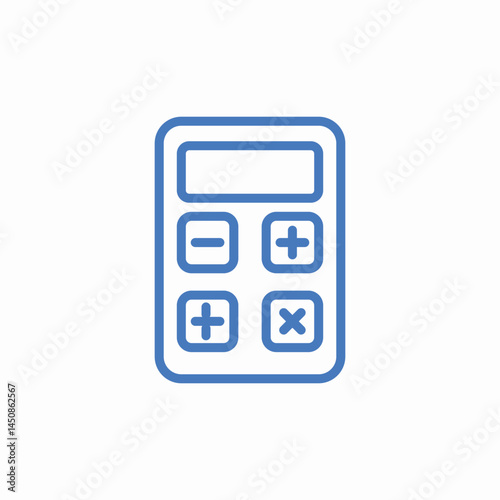 calculator math operations icon sign vector