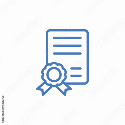 certificate award seal icon sign vector