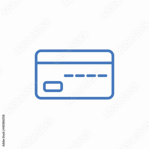 credit payment card icon sign vector