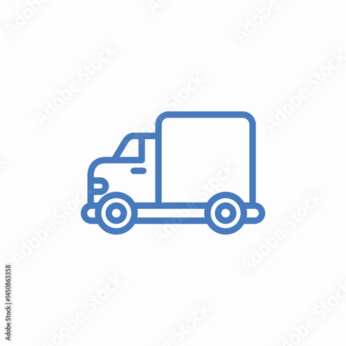 delivery truck icon sign vector
