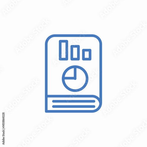 report chart data icon sign vector