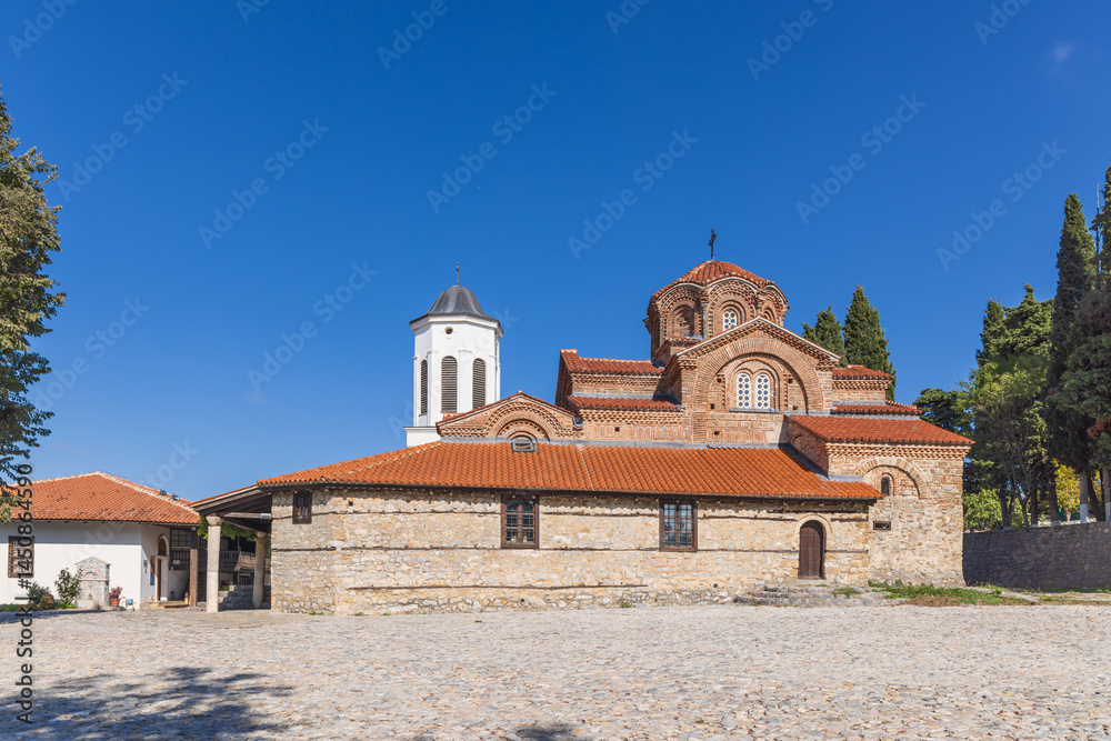 The Church of the Virgin Mary Peribleptos, a Byzantine Orthodox Church in Ohrid.
