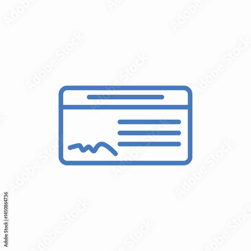 signed contract form icon sign vector