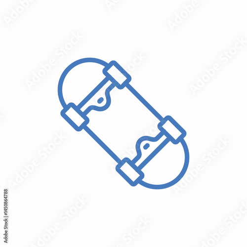 skateboard wheels ride icon sign vector
