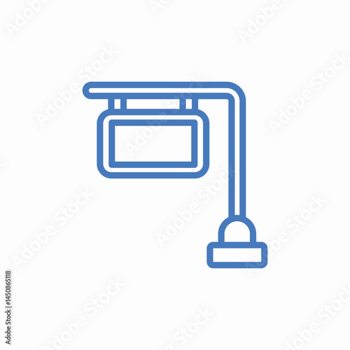 street light pole icon sign vector