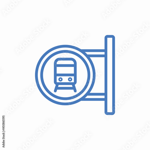 subway station sign icon sign vector