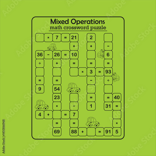 Multiple math calculations maze puzzle worksheet for child 