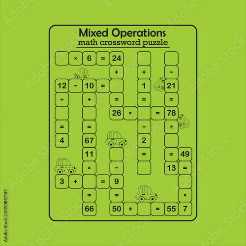 Multiple math calculations maze puzzle worksheet for child 