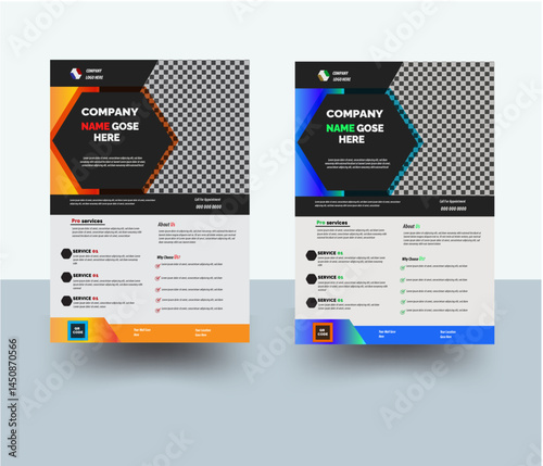 Creative A4 Business Flyer Pack – Geometric Vector Templates for Annual Reports, Company Ads, and Promotional Covers