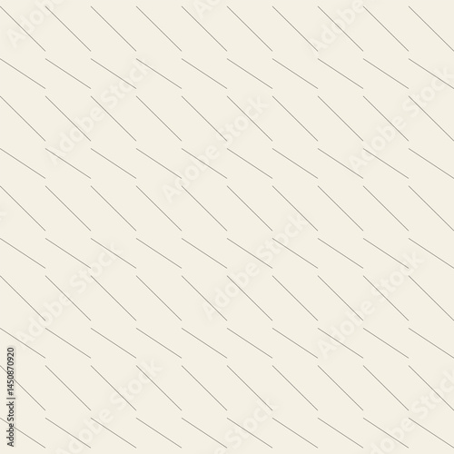 Elegant vector seamless pattern with fine diagonal lines on a soft cream background. Suitable for modern design, packaging, stationery, and minimalist branding
