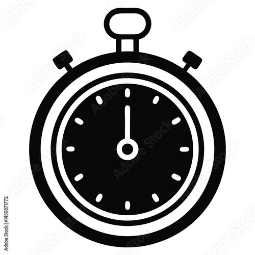Minimal Stopwatch Icon for Time Tracking