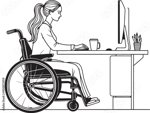 disabled woman in wheelchair