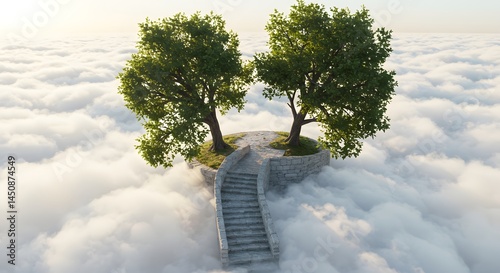 tree in the clouds