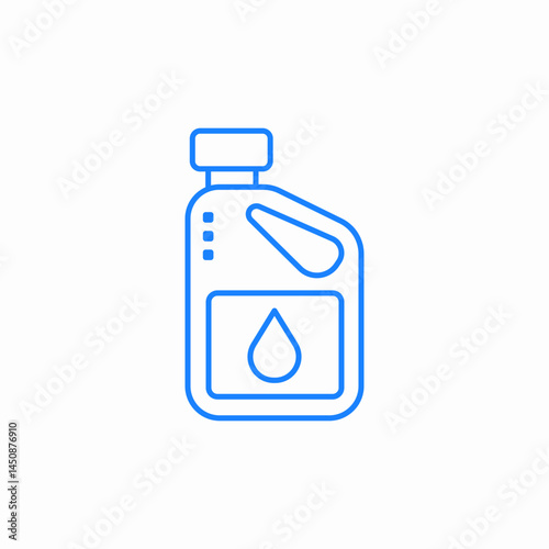 engine oil canister icon sign vector