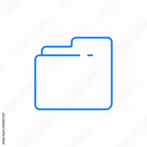 folder empty icon sign vector