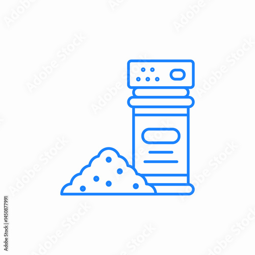 pepper shaker icon sign vector